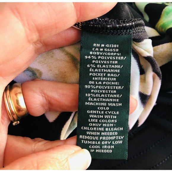 Lauren Ralph Lauren Women's XL Wide-Leg Tropical-Print Jersey Pants NWT - Picture 11 of 12